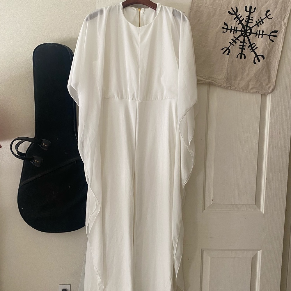 White Long pantsuit